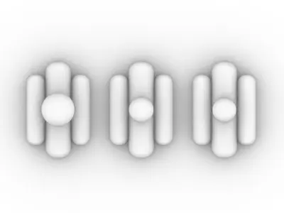 Pop Ceramic Wall Lamp 3D model