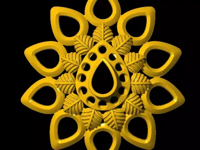 Tops earrings  3D print model