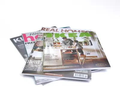 Magazines LOW POLY ikea Low-poly 3D model