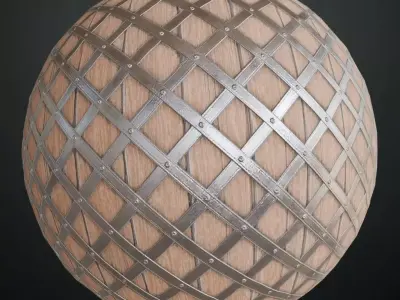 Antique High-Gloss Polished Mahogany PBR Seamless Texture