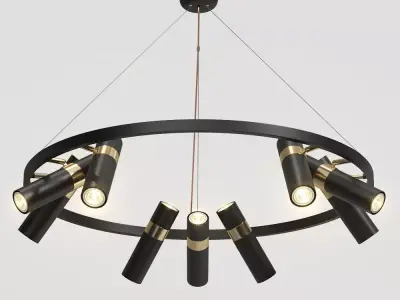 Lampatron Spoor 9 lamps 3D model