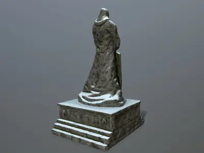 statue Low-poly 3D model