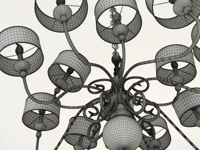 Pieter Adam Melting Amsterdam chandelier 3D model