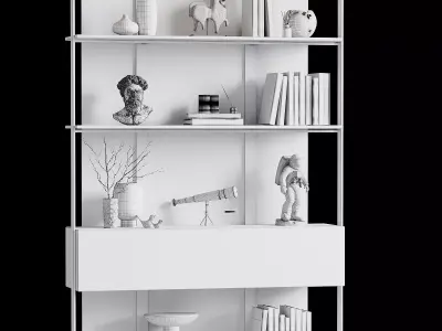 Shelves Decorative - Rack Set 25 3D model