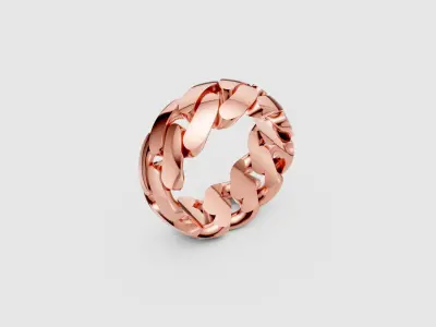 Cuban ring link  3D print model
