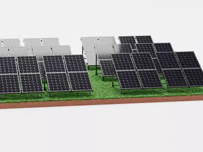 -Solar Farm V1- 3D model