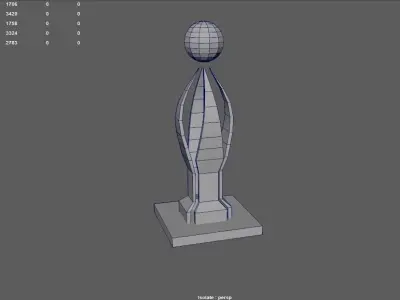 Sci-fi Building - 06 Low-poly 3D model