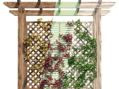 Open pergola small 3D model