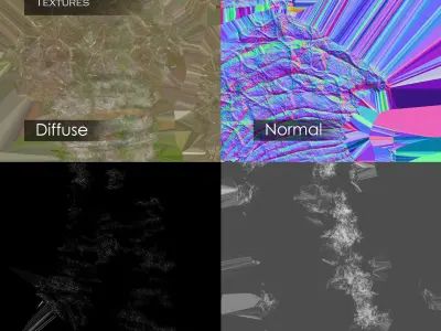 Stone arch - PBR Asset Kit Low-poly 3D model