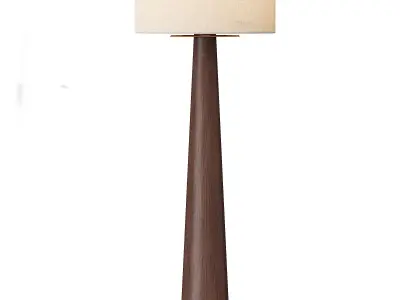 CB2 Eastside Acacia Wood Floor Lamp 3D model