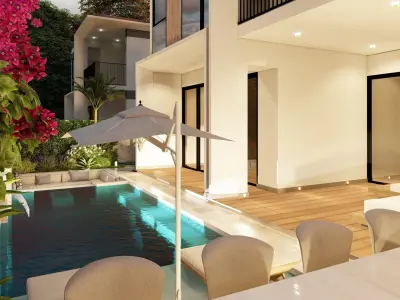 3D Exterior Scene 3D model design garden and landscape 3D  3D model buy