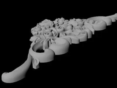 dekor ornate ornament 3D model 13