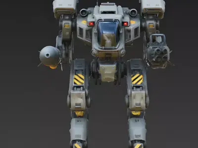 Titan Heavy Assault Walker 3D Model Low-poly 3D model
