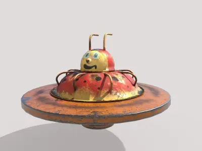 Ladybug Merry-Go Round 3D model