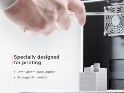 Free 3D Print miniature building RB-US-NY-019 Free 3D print model