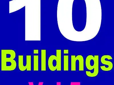 Fifth Collection of 10 Buildings 3D model