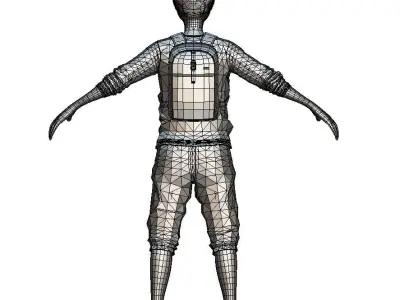 Cartoon High Poly Subdivision Avatar 012 3D Model Low-poly 3D model