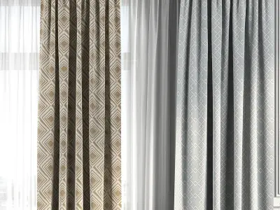 Curtain Set 157 3D model