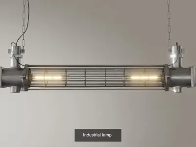 Industrial lamps 3D Model Pack