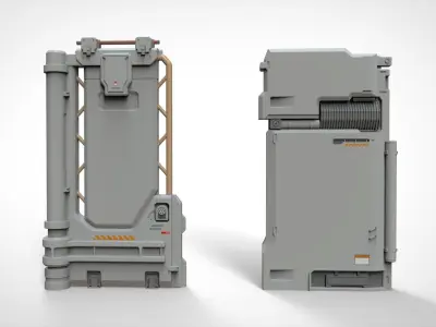 sci-fi Architecture kitbash 18 3D model