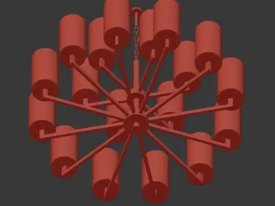 Kelly Wearstler LIAISON TWO TIER Chandelier 18 3D model