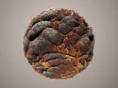 10 Materials Lava Seamless PBR Volume 5 Texture