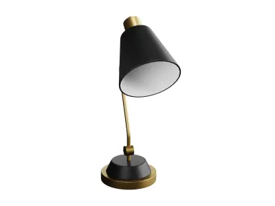 Curved Table Lamp 3D model