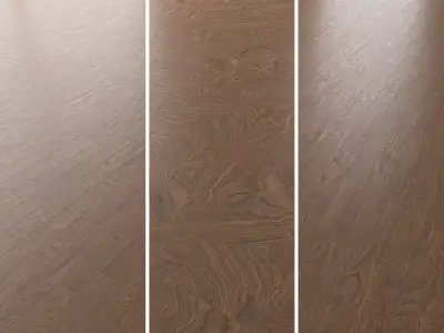 Parquet Oak Black Walnut Firestop set 7 3D model