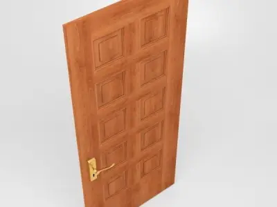 Panel Door 3D model purchase