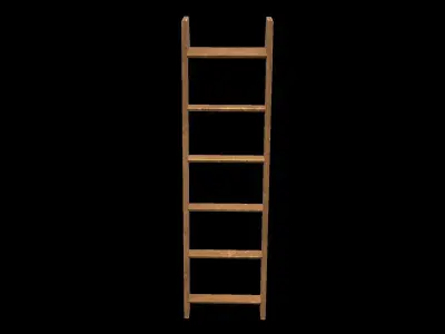 Old Ladder Low-poly 3D model