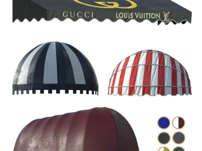 awning kitbash 3D model
