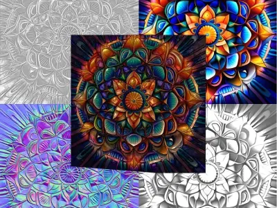 Texture pack for game asset Texture