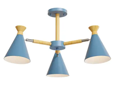 OLA Chandelier 3 lamps Low-poly 3D model