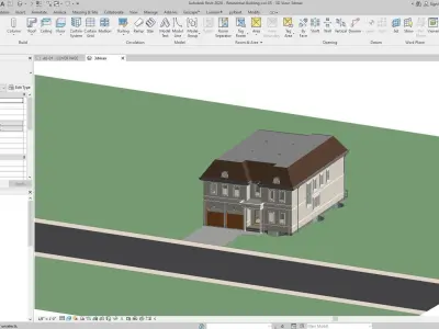 Residential-Building-vol-05-Plan Low-poly 3D model
