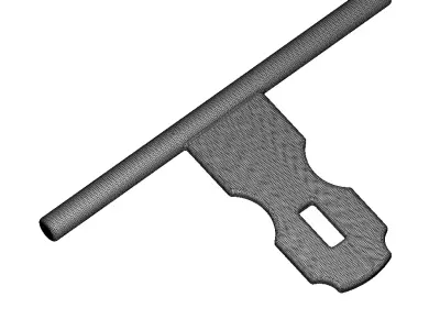 Plastic Sliding Door Latch Toy 3D model