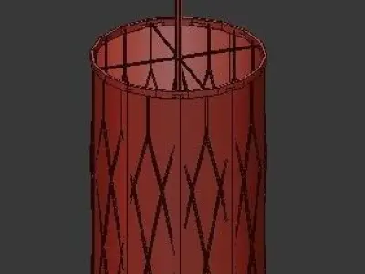 Untitled savoy pendant light in gold 3D model