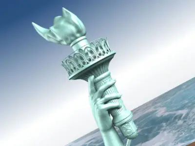 Statue Of Liberty USA 3D model