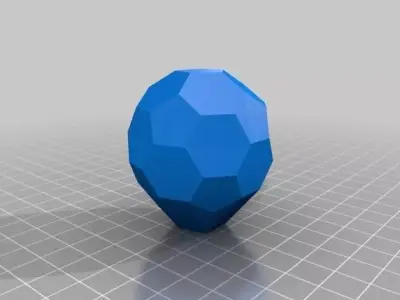 Bucky ball door knob Free 3D print model