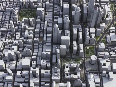 Philadelphia Low-poly 3D model