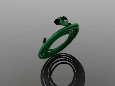 Gardening Tools - Garden Hose Low-poly 3D model