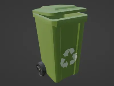 trash can 3D model 21