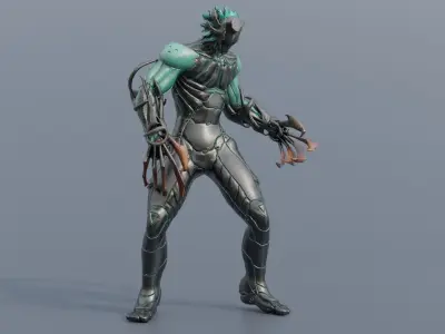 Low Poly - Cyborg Zodiac Theme - Leo Low-poly 3D model
