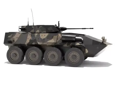 Low Poly ASLAV-25  Australian Light Armoured Vehicle LAV-25 Low-poly 3D model