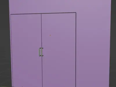 Restaurant door Free 3D model