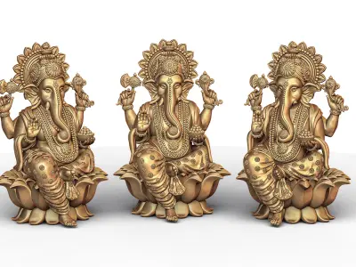 Ganesh Ji Model 08 Light Weight  Models in All Sizes  3D print model