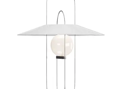 Setareh Medium Glass Table Lamp 3D model