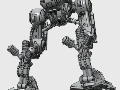 MECHA KNIGHT RETINUE BIPED LEGS 3D print model