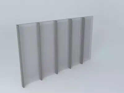 Sheer curtain windows Free 3D model