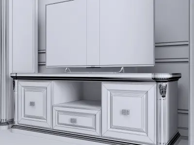 Classic shawcase from MDF 3D model