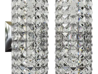 Cesenna Crystal Wall Sconces Set of 2 Low-poly 3D model